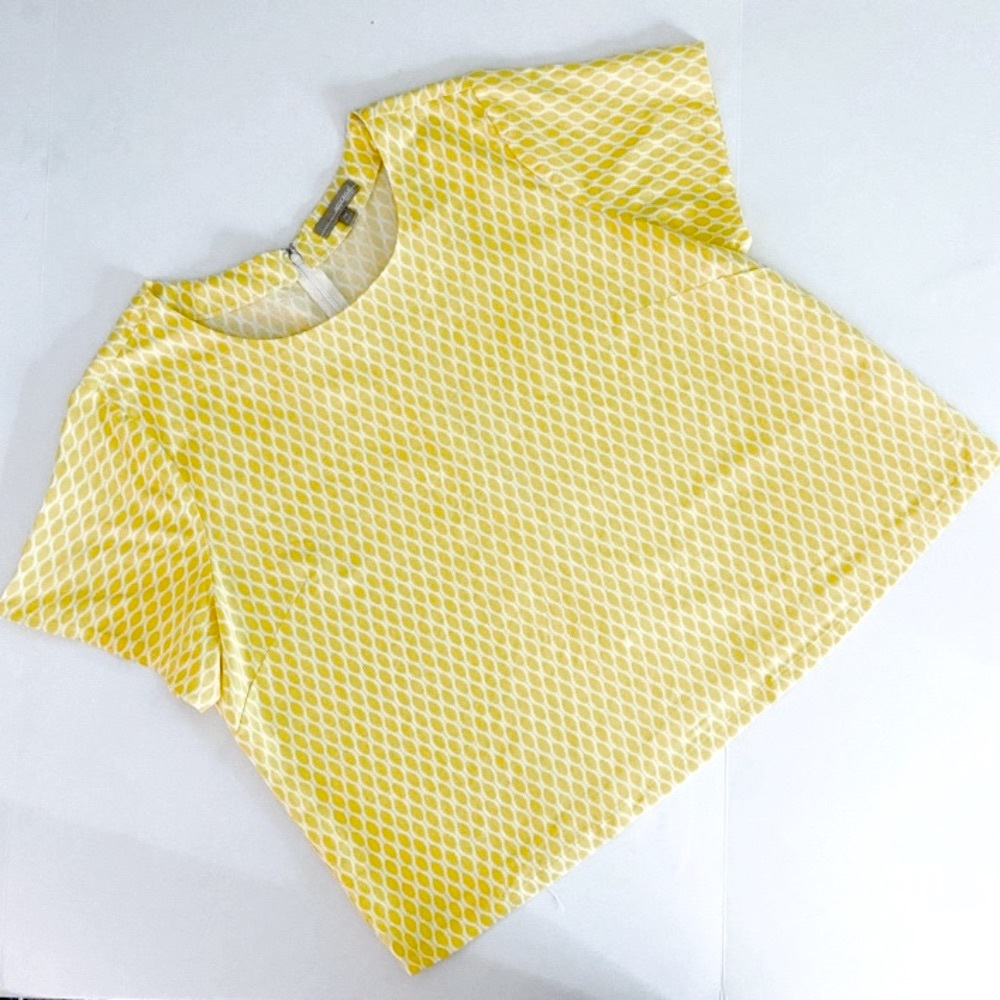 APPRAISAL Plus Size Yellow Shell Blouse